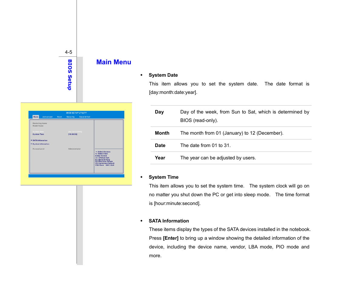 Main menu | chiliGREEN MS1761 User Manual | Page 103 / 110