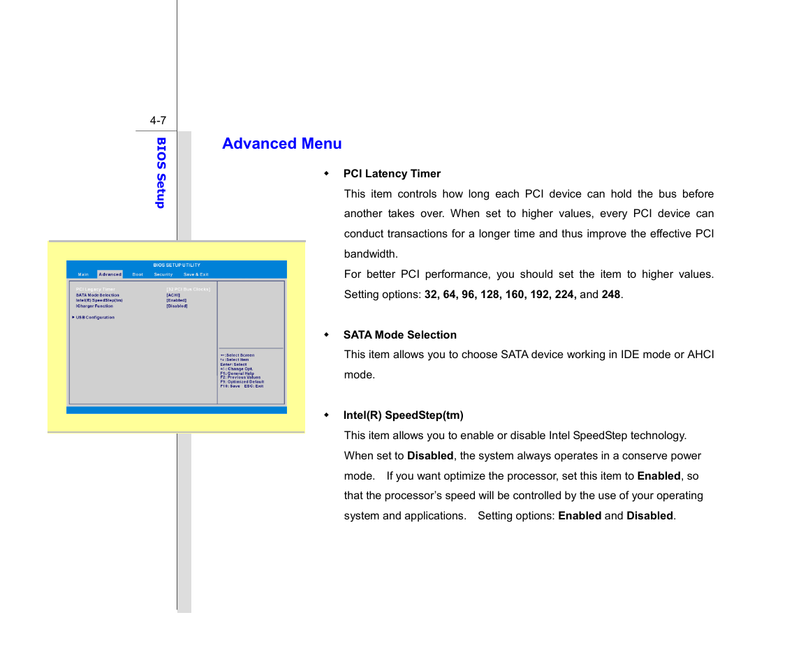 Advanced menu | chiliGREEN MS1761 User Manual | Page 105 / 110