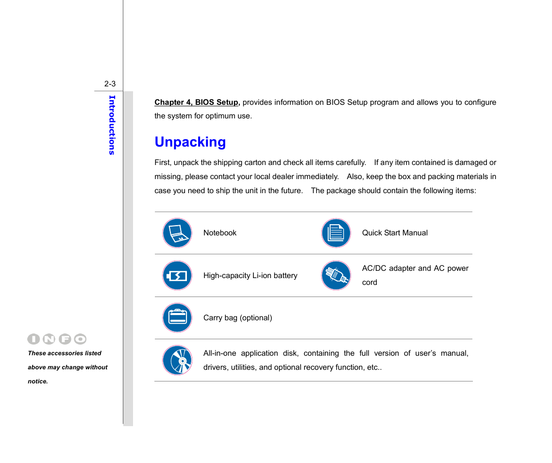 Unpacking | chiliGREEN MS1761 User Manual | Page 25 / 110