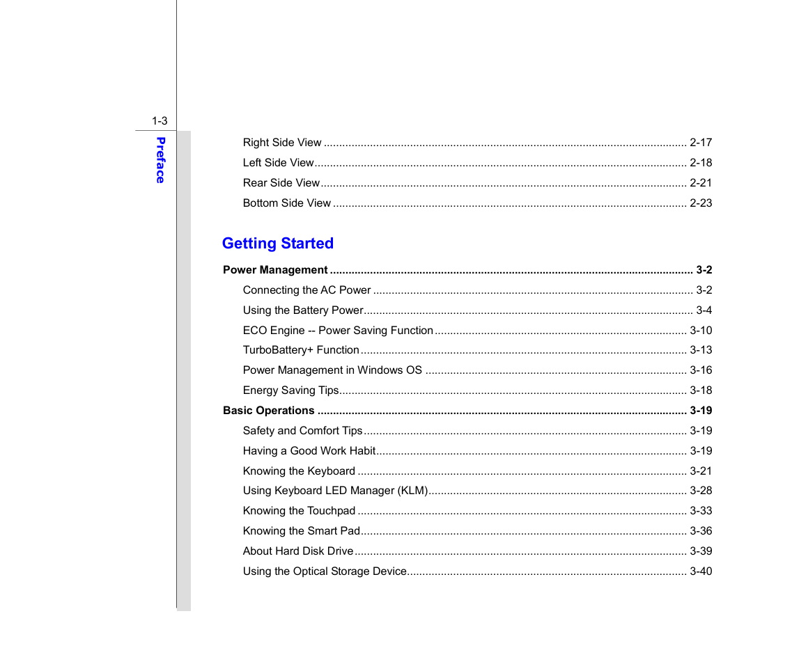 Getting started | chiliGREEN MS1761 User Manual | Page 3 / 110