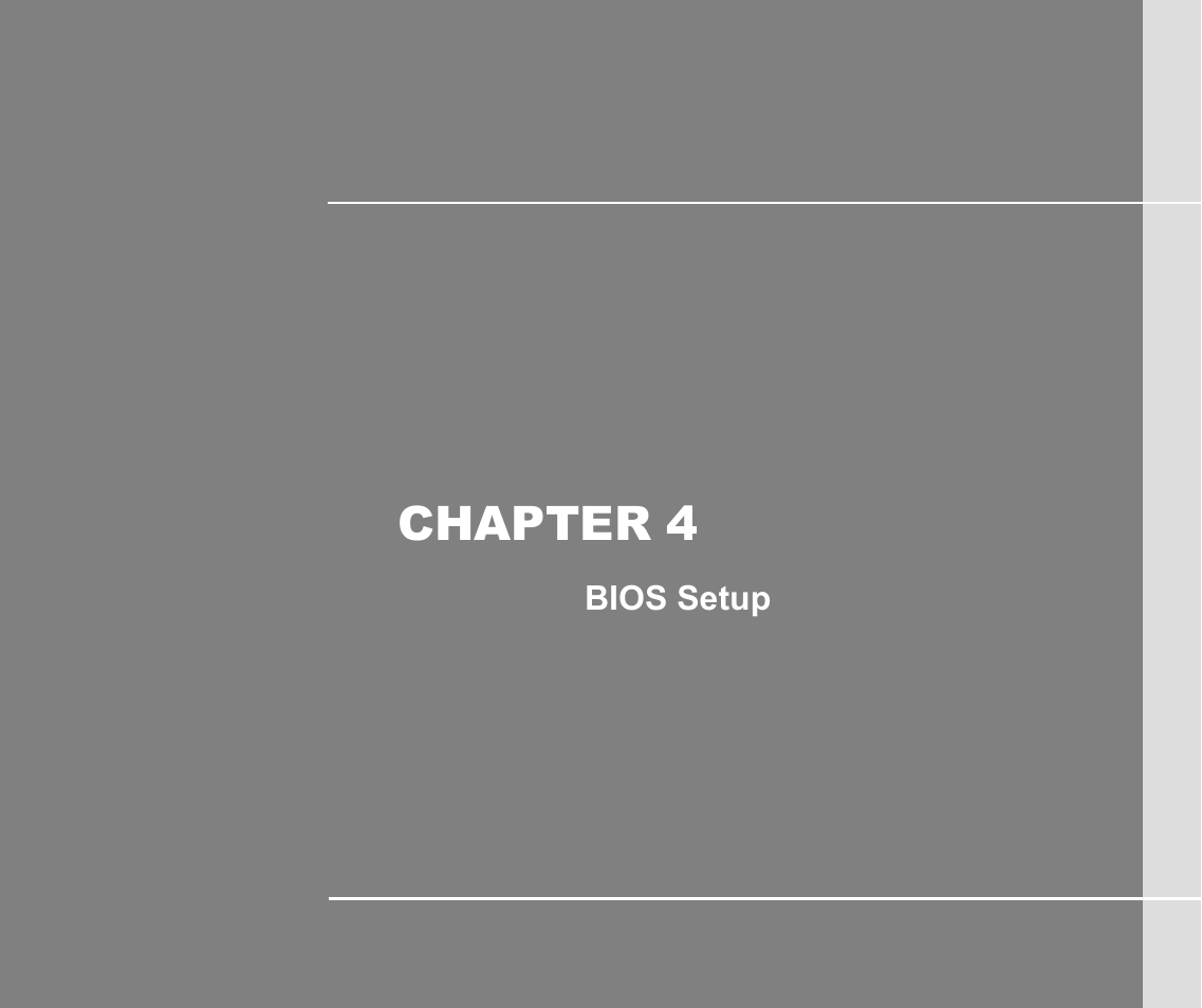 Chapter 4, Bios setup | chiliGREEN MS1761 User Manual | Page 99 / 110