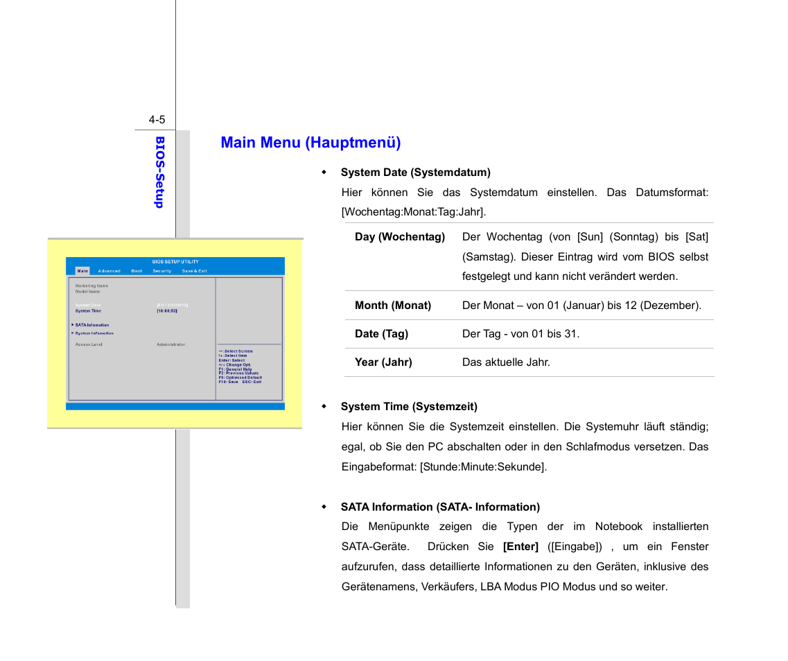 Main menu (hauptmenü) | chiliGREEN MS1761 User Manual | Page 104 / 111