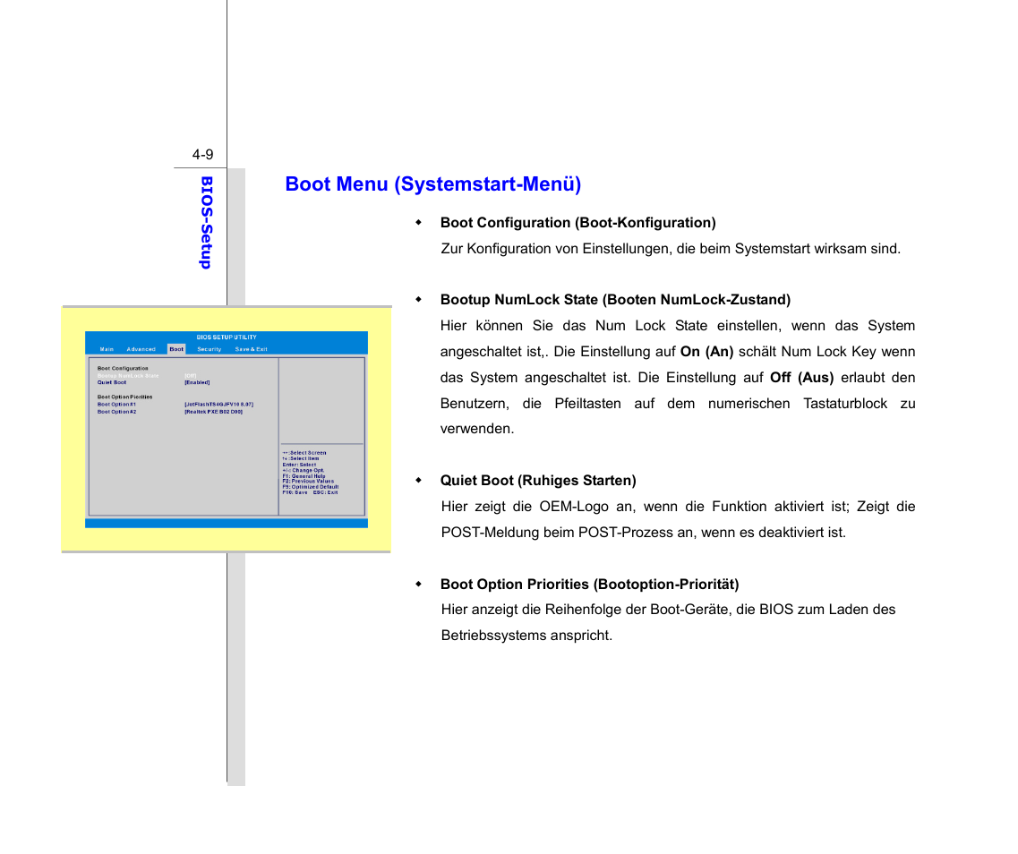 Boot menu (systemstart-menü) | chiliGREEN MS1761 User Manual | Page 108 / 111