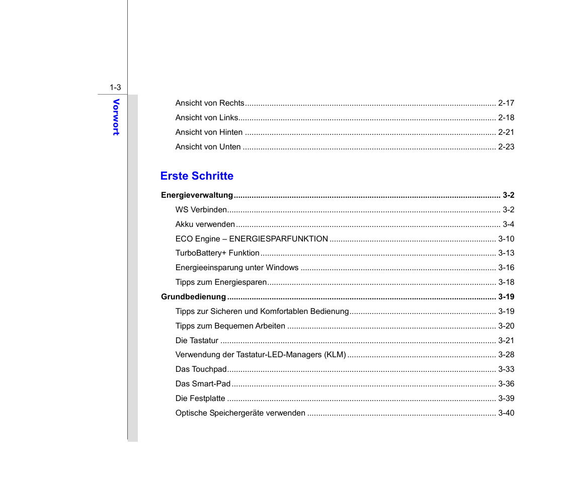 Erste schritte | chiliGREEN MS1761 User Manual | Page 3 / 111