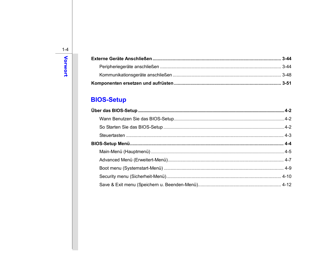 Bios-setup | chiliGREEN MS1761 User Manual | Page 4 / 111