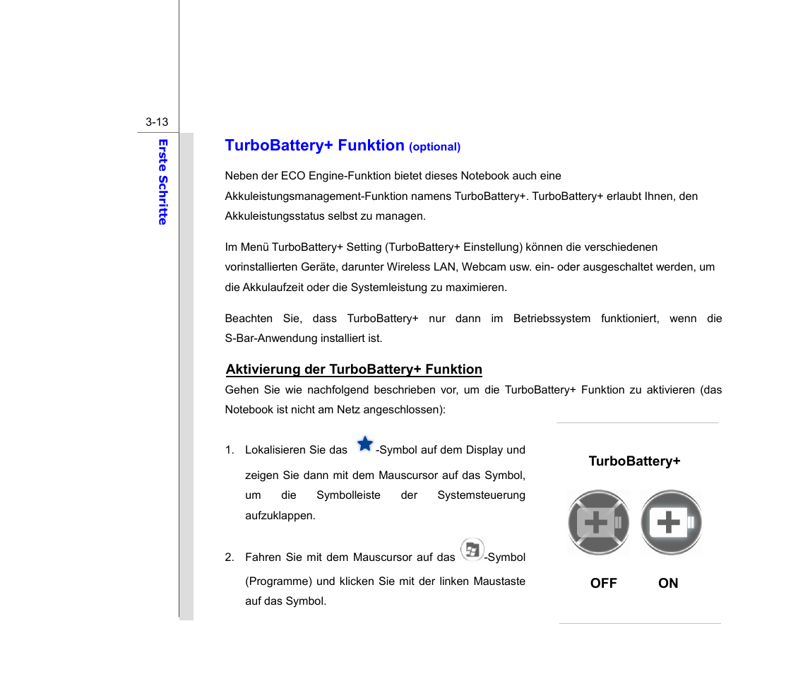 Turbobattery+ funktion | chiliGREEN MS1761 User Manual | Page 59 / 111