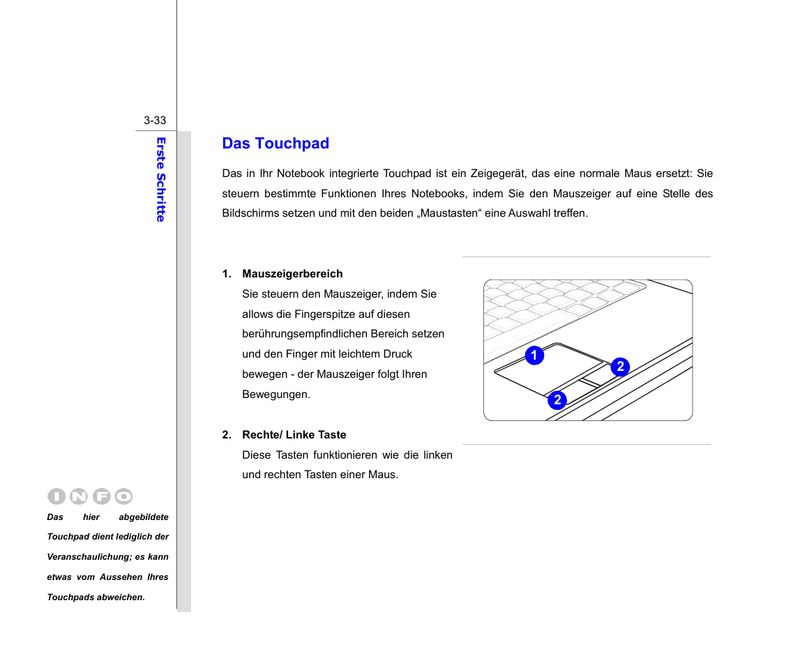 Das touchpad | chiliGREEN MS1761 User Manual | Page 79 / 111