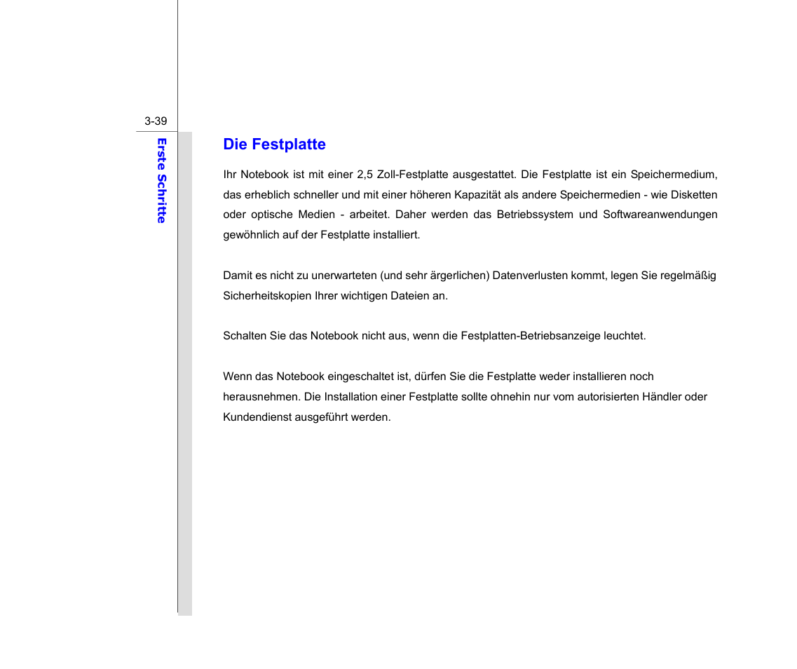 Die festplatte | chiliGREEN MS1761 User Manual | Page 85 / 111