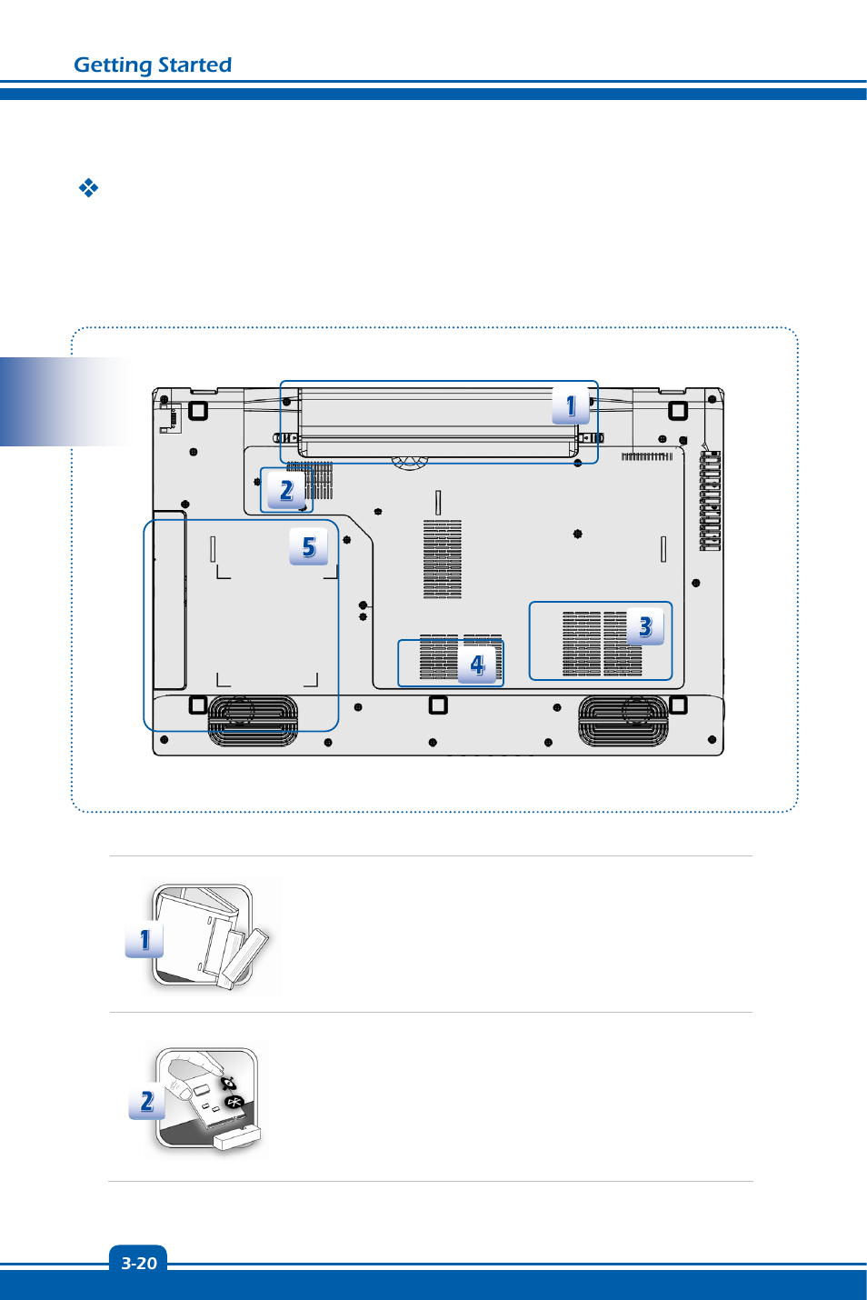 Components replacement and upgrade, Getting started | chiliGREEN MS1755 User Manual | Page 44 / 47
