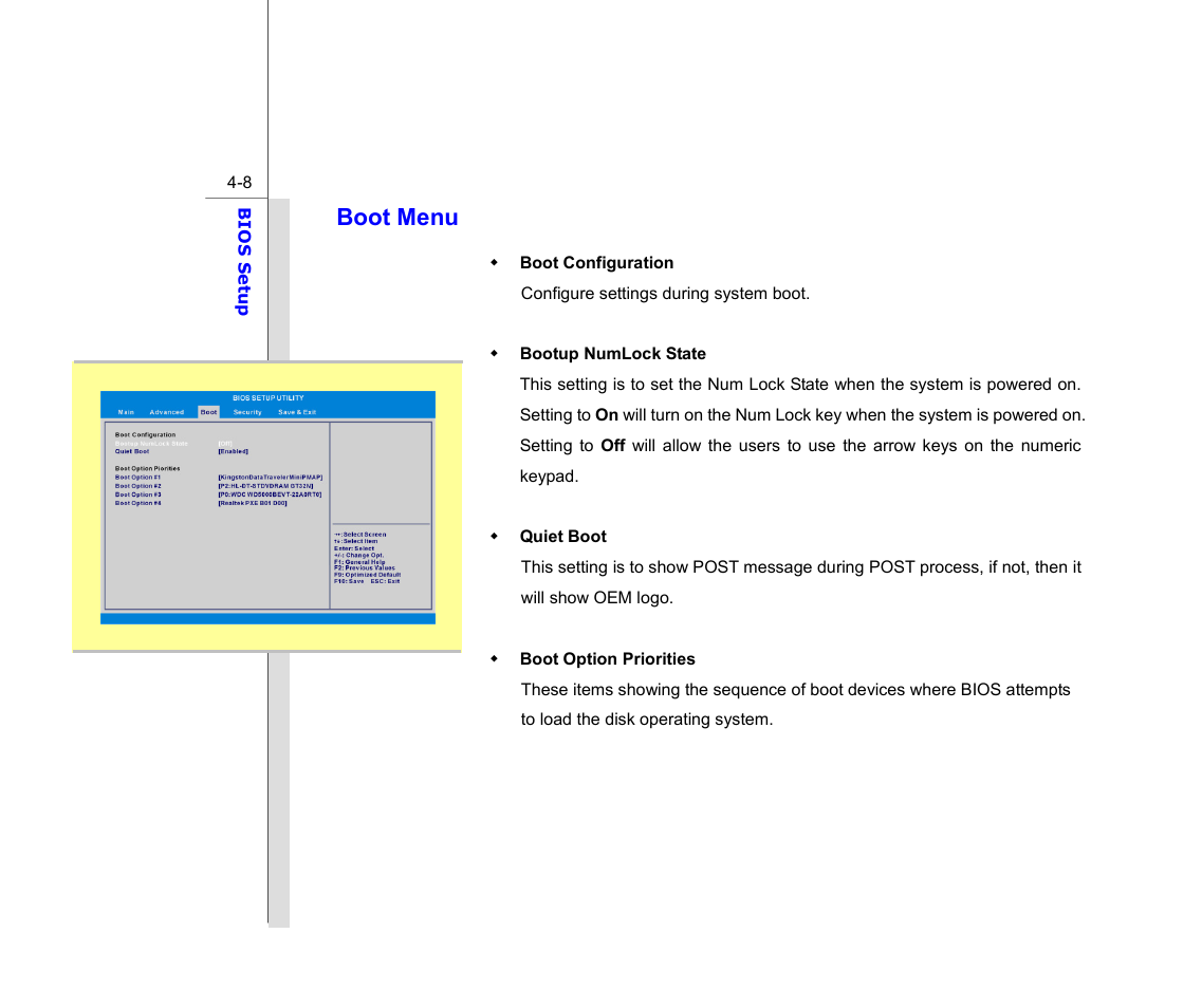 Boot menu | chiliGREEN MS1753 User Manual | Page 102 / 105