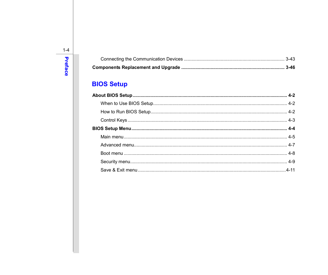 Bios setup | chiliGREEN MS1753 User Manual | Page 4 / 105