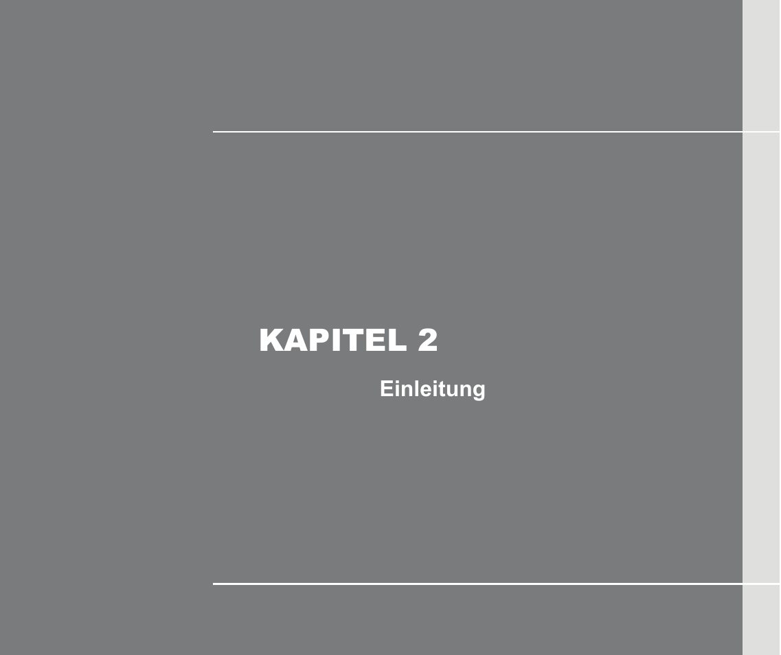 Kapitel 2: einleitung, Kapitel 2, Einleitung | chiliGREEN MS1736 User Manual | Page 22 / 96