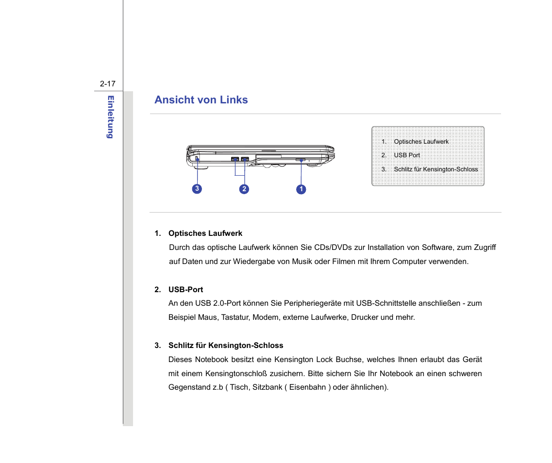 Ansicht von links | chiliGREEN MS1736 User Manual | Page 38 / 96