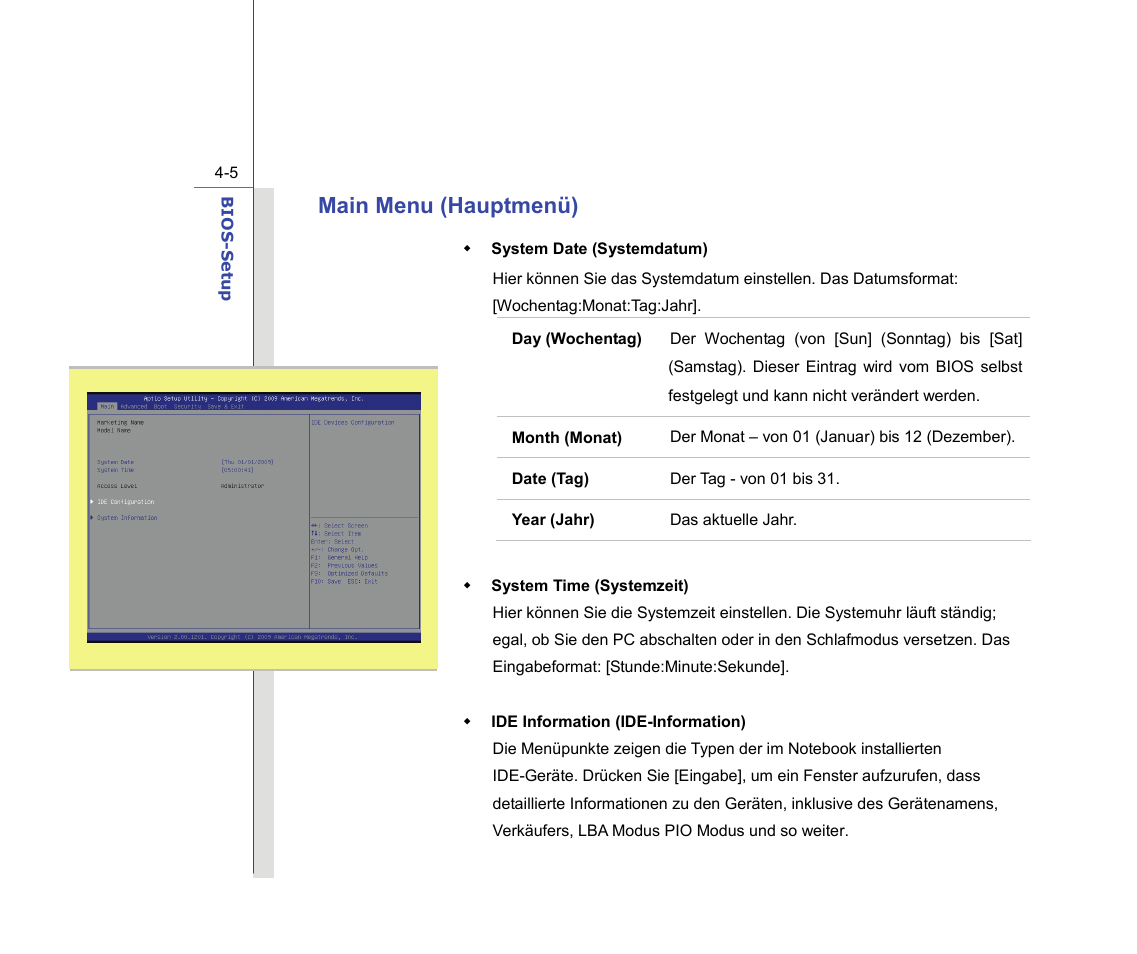 Main menu (hauptmenü) | chiliGREEN MS1736 User Manual | Page 89 / 96