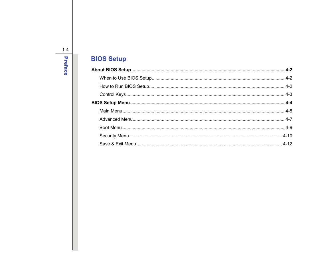 Bios setup | chiliGREEN MS1736 User Manual | Page 4 / 90