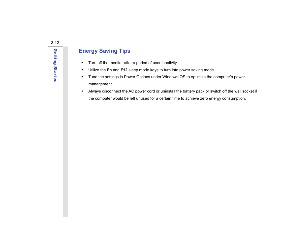Energy saving tips | chiliGREEN MS1736 User Manual | Page 52 / 90