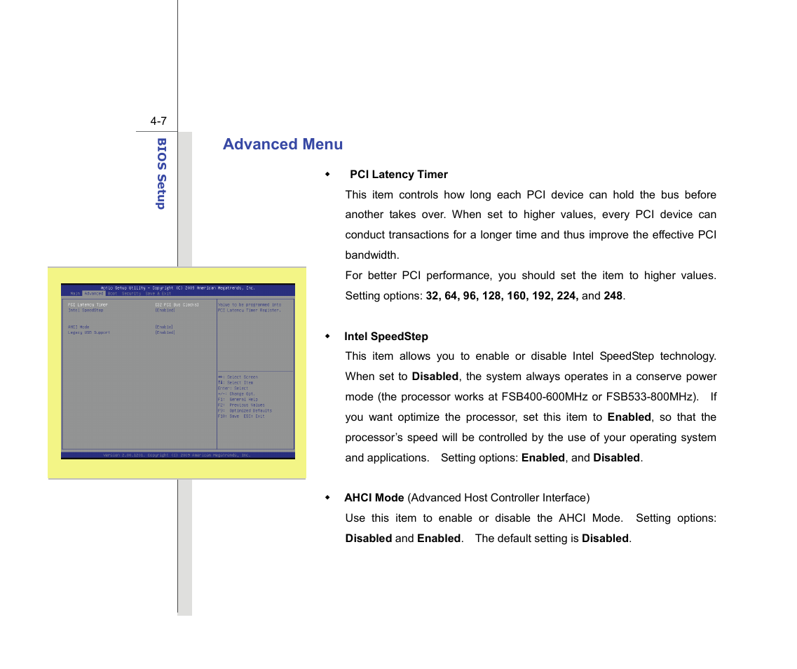 Advanced menu | chiliGREEN MS1736 User Manual | Page 85 / 90