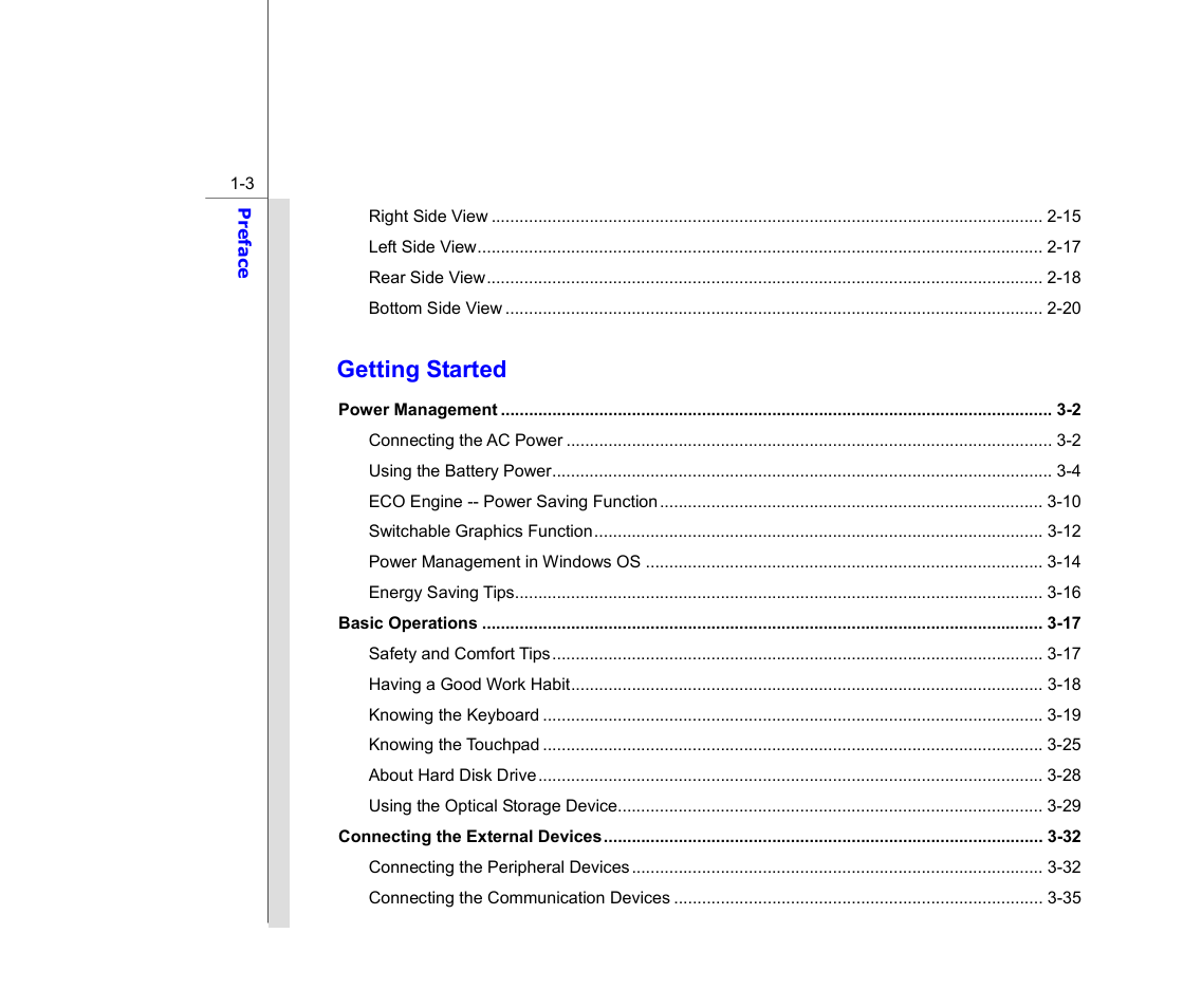 Getting started | chiliGREEN MS1733 User Manual | Page 3 / 97