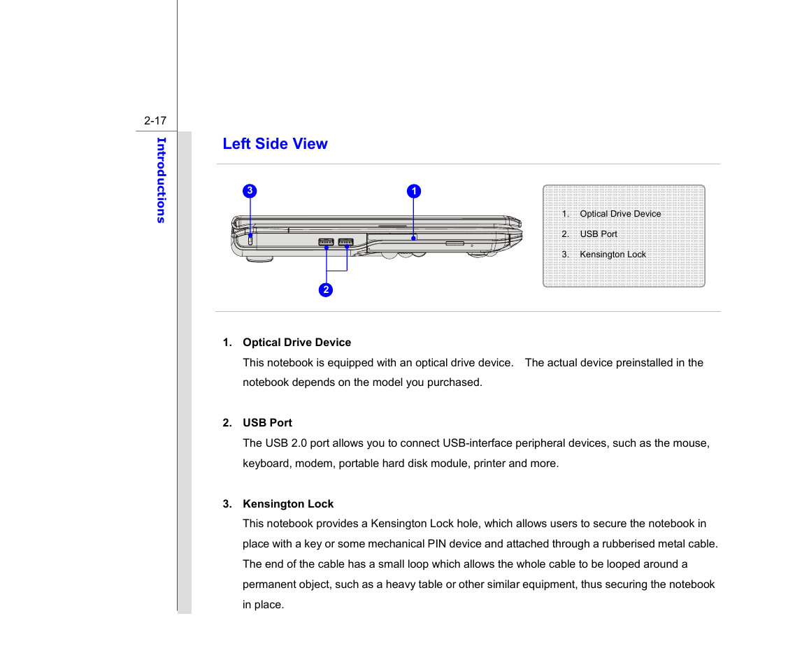 Left side view | chiliGREEN MS1733 User Manual | Page 39 / 97