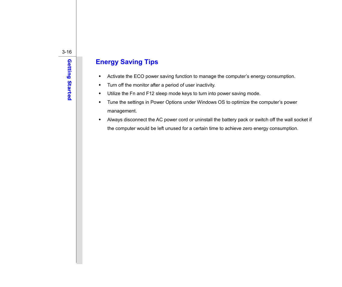 Energy saving tips | chiliGREEN MS1733 User Manual | Page 59 / 97