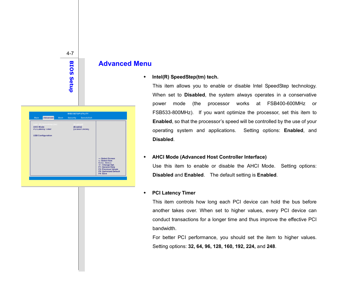 Advanced menu | chiliGREEN MS1733 User Manual | Page 92 / 97