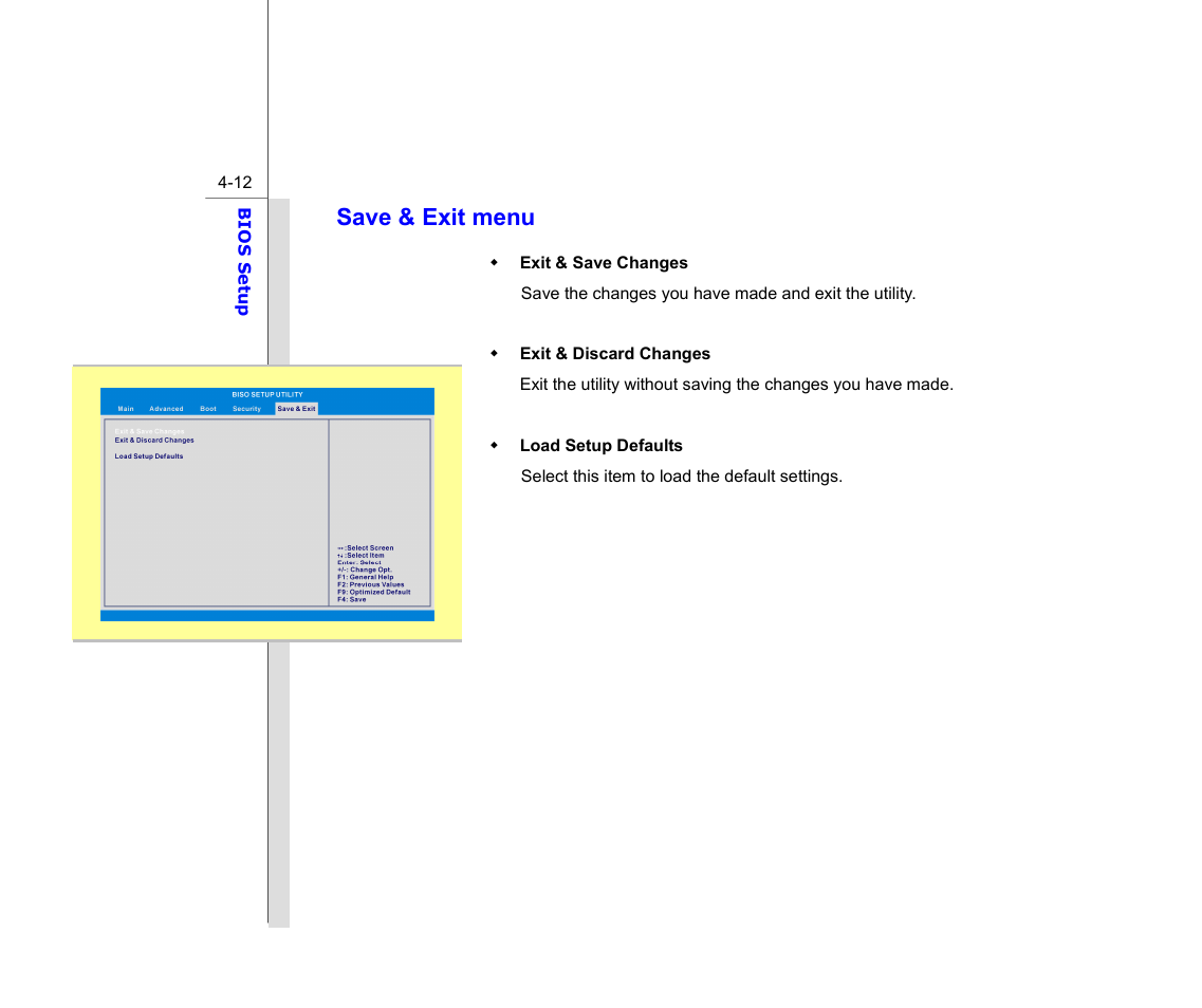 Save & exit menu | chiliGREEN MS1733 User Manual | Page 97 / 97