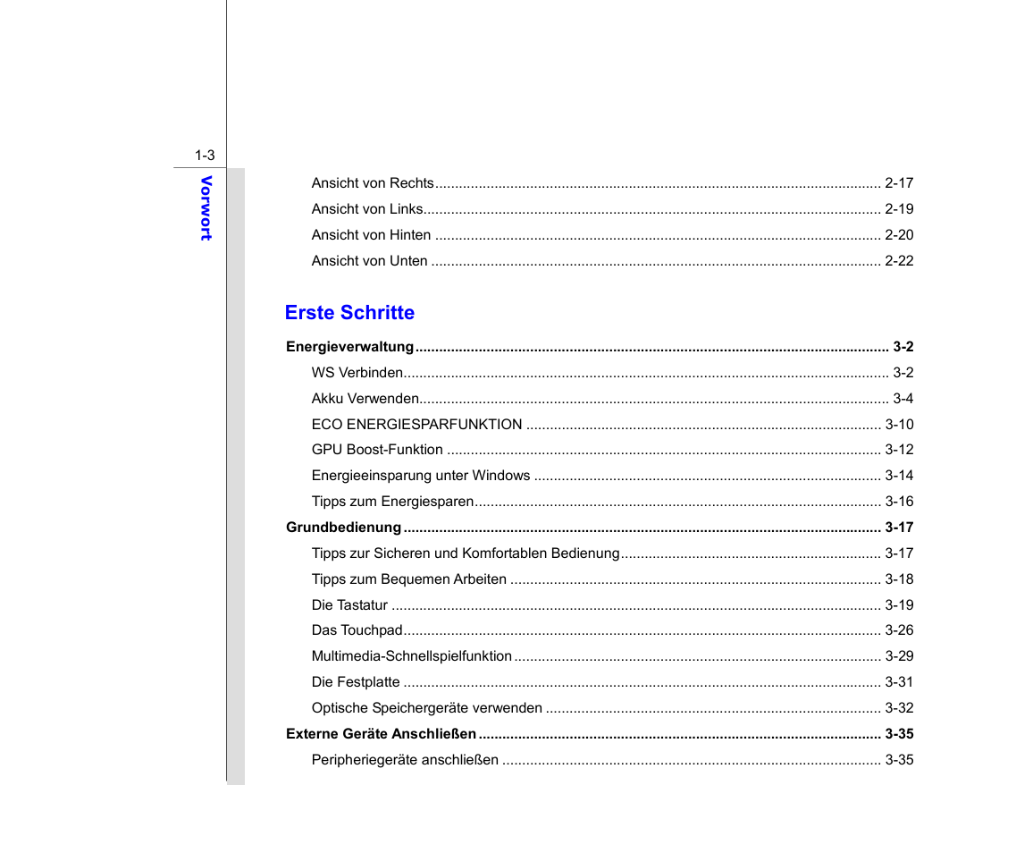 Erste schritte | chiliGREEN MS1733 User Manual | Page 3 / 102