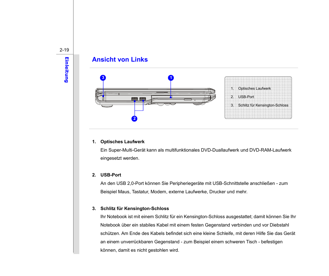 Ansicht von links | chiliGREEN MS1733 User Manual | Page 41 / 102