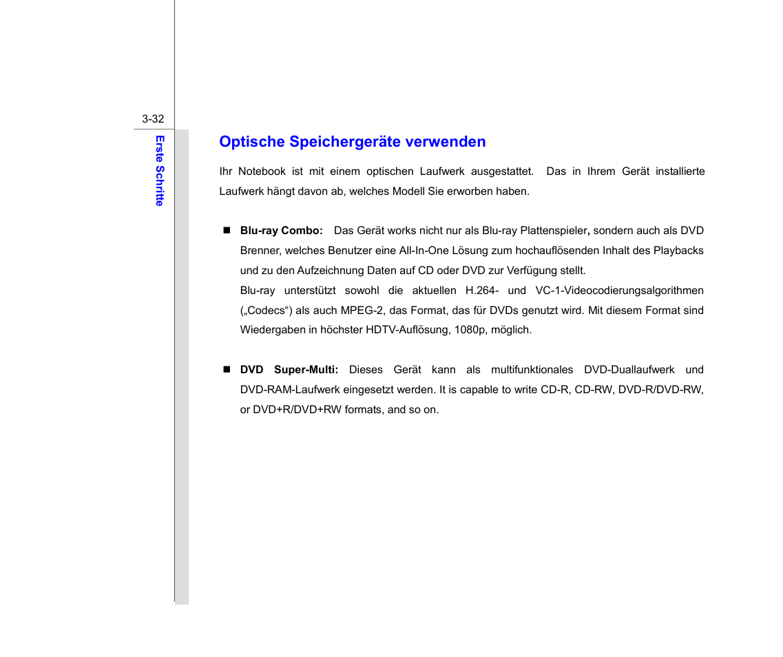 Optische speichergeräte verwenden | chiliGREEN MS1733 User Manual | Page 77 / 102