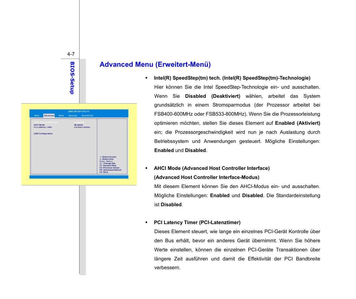 Advanced menu (erweitert-menü) | chiliGREEN MS1733 User Manual | Page 97 / 102