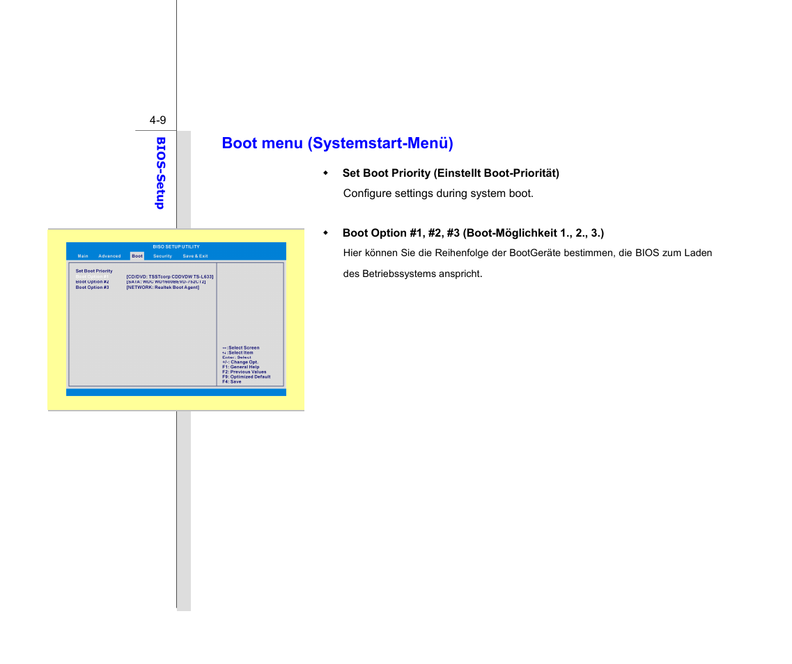 Boot menu (systemstart-menü) | chiliGREEN MS1733 User Manual | Page 99 / 102