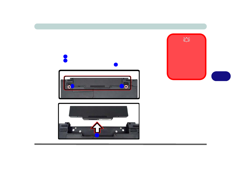 Removing the battery, Removing the battery -3 | chiliGREEN M770K User Manual | Page 113 / 210