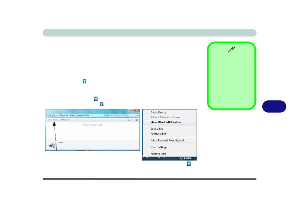 Bluetooth configuration in windows 7 | chiliGREEN M770K User Manual | Page 125 / 210