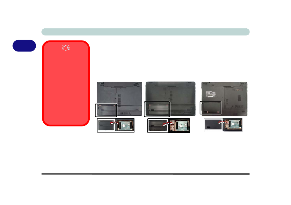 Hard disk drive, Hard disk drive -2, Model b model a model c | chiliGREEN M770K User Manual | Page 52 / 210