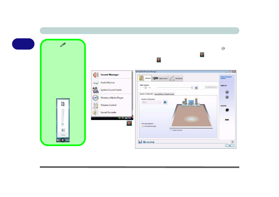 Audio features, Audio features -14 | chiliGREEN M770K User Manual | Page 64 / 210