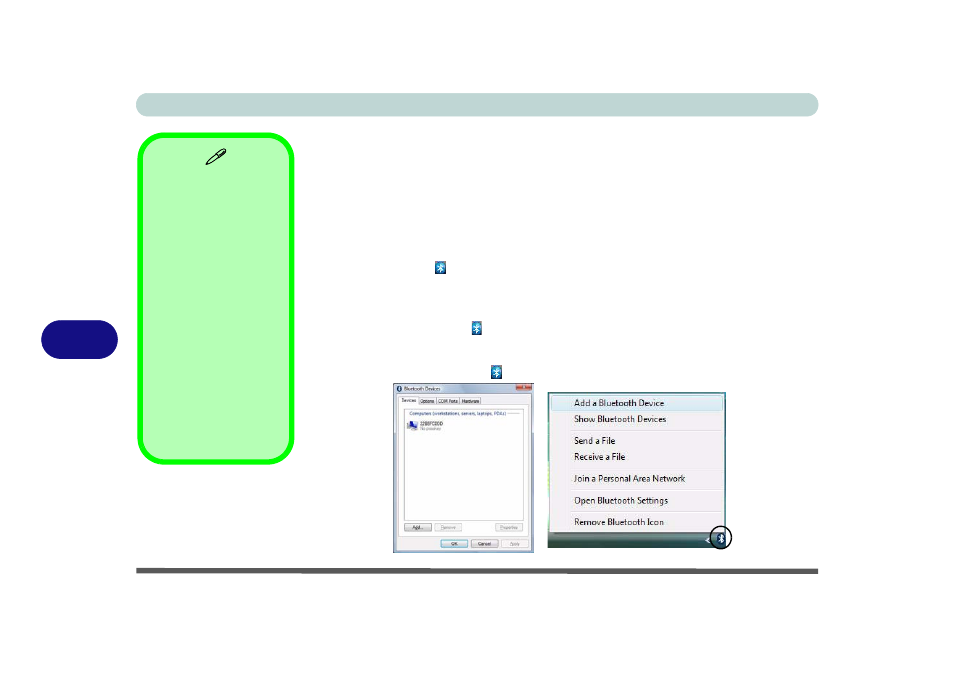 Bluetooth configuration in windows vista, Bluetooth configuration in windows vista -8 | chiliGREEN M670SRU User Manual | Page 112 / 226