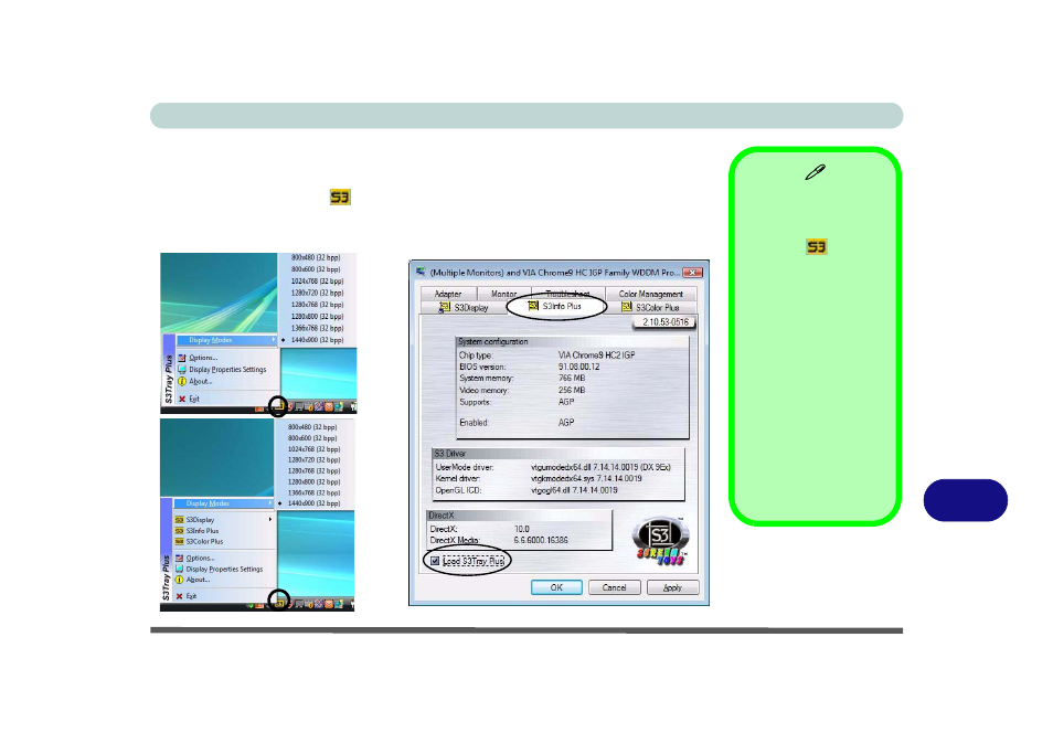 Via s3tray plus utility, Bvia s3tray plus utility | chiliGREEN M670SRU User Manual | Page 147 / 226