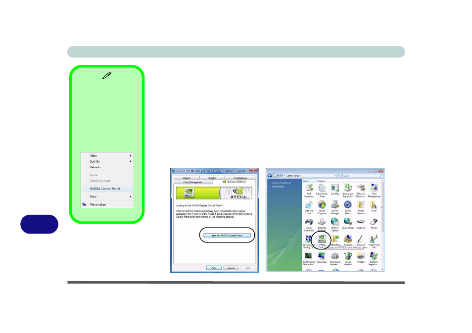 Nvidia control panel | chiliGREEN M670SRU User Manual | Page 154 / 226