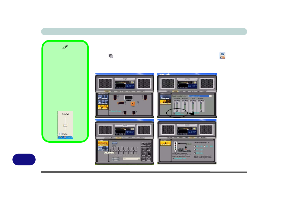 Audio features | chiliGREEN M670SRU User Manual | Page 178 / 226