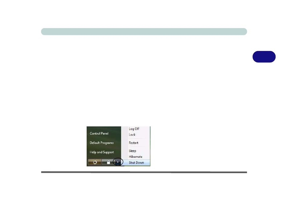 Hibernate, Shut down, Hibernate -7 shut down -7 | chiliGREEN M57xRU User Manual | Page 57 / 218