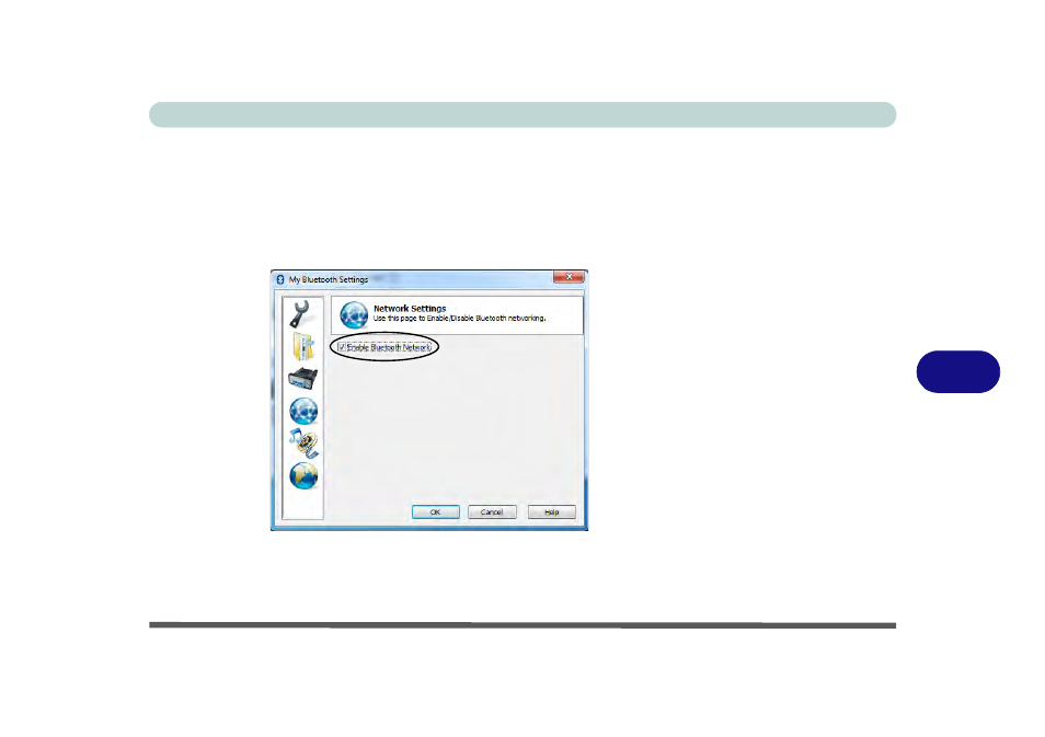 Bluetooth networking setup, Bluetooth networking setup -33 | chiliGREEN E7130 User Manual | Page 141 / 188
