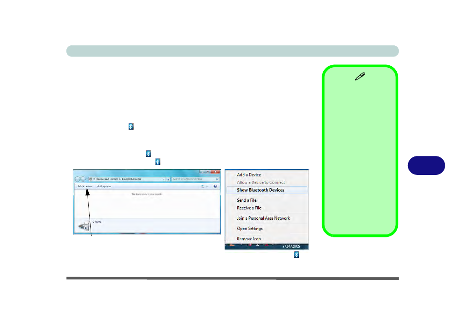 Standard bluetooth configuration in windows 7 | chiliGREEN E7130 User Manual | Page 145 / 188