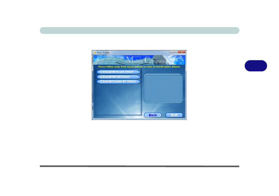 Optional drivers, Optional drivers -9 | chiliGREEN E7130 User Manual | Page 81 / 188