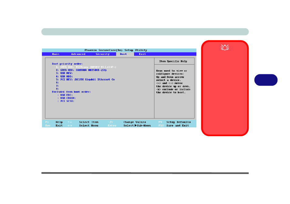 Boot menu | chiliGREEN E7130 User Manual | Page 95 / 188