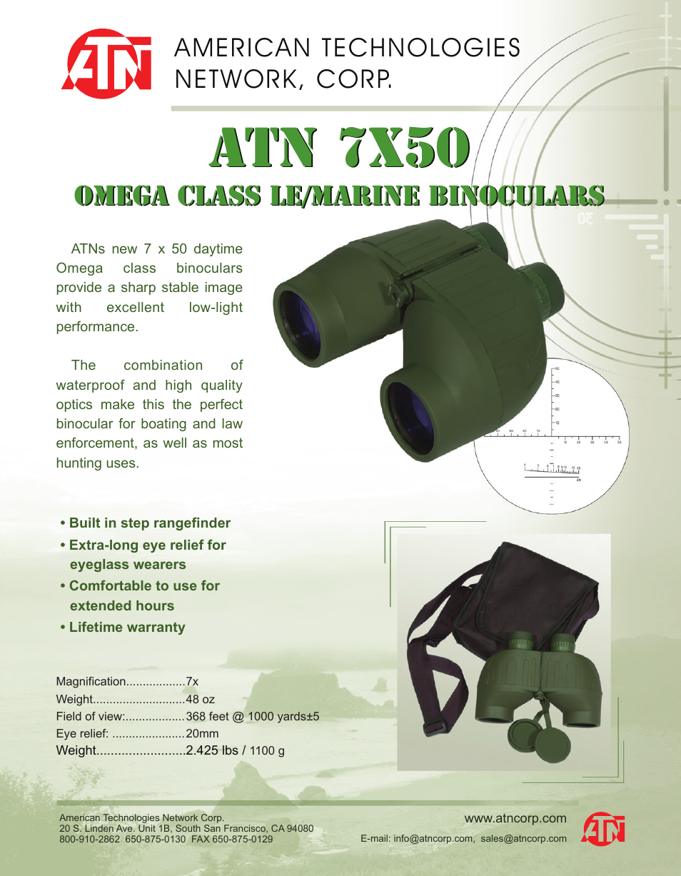 ATN 7X50 User Manual | 1 page