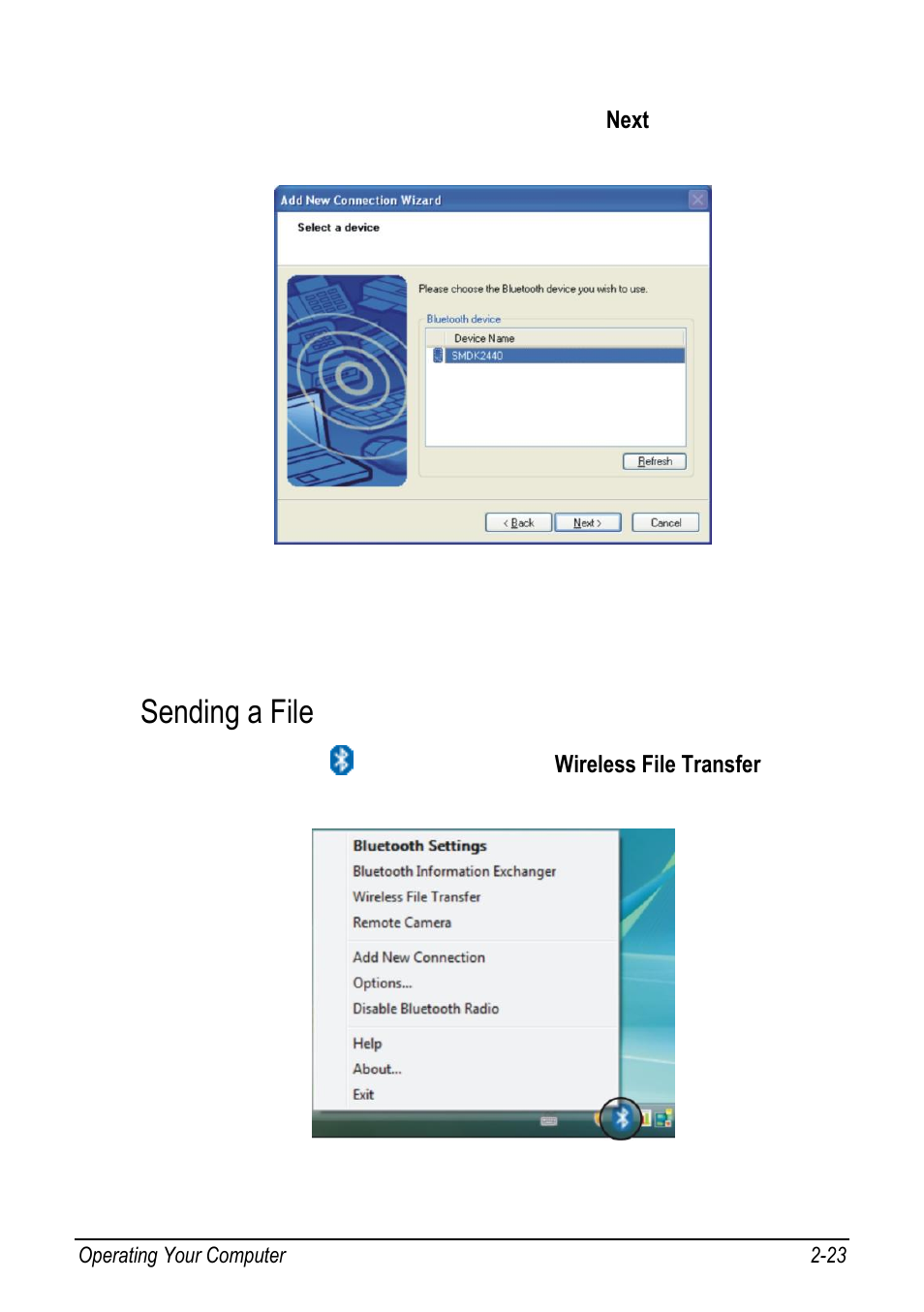 Sending a file | chiliGREEN 9270D User Manual | Page 39 / 109