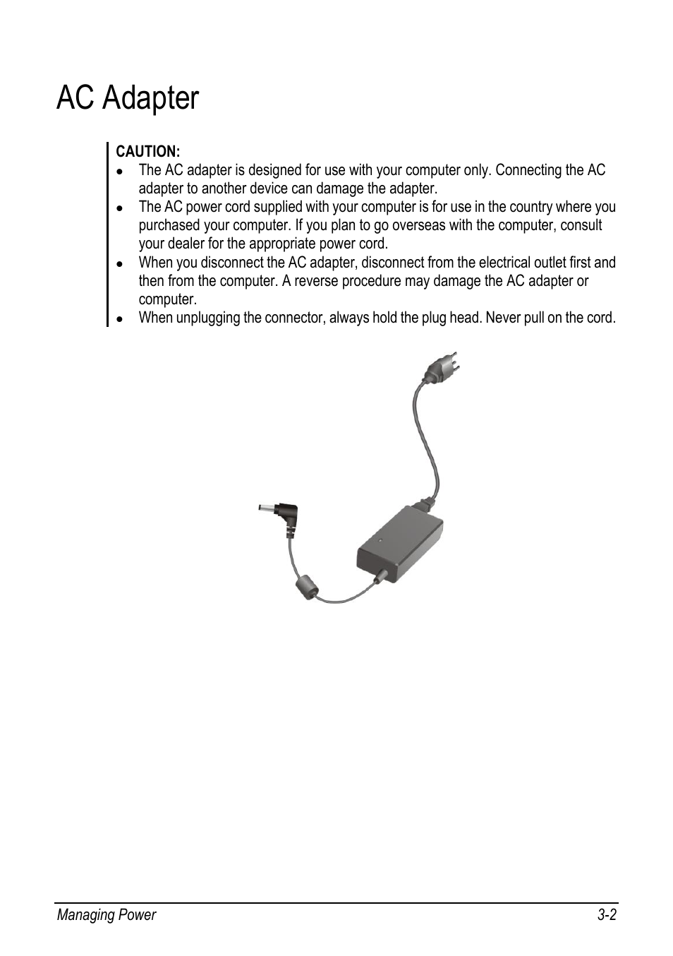 Ac adapter, Ac adapter -2 | chiliGREEN 9270D User Manual | Page 43 / 109