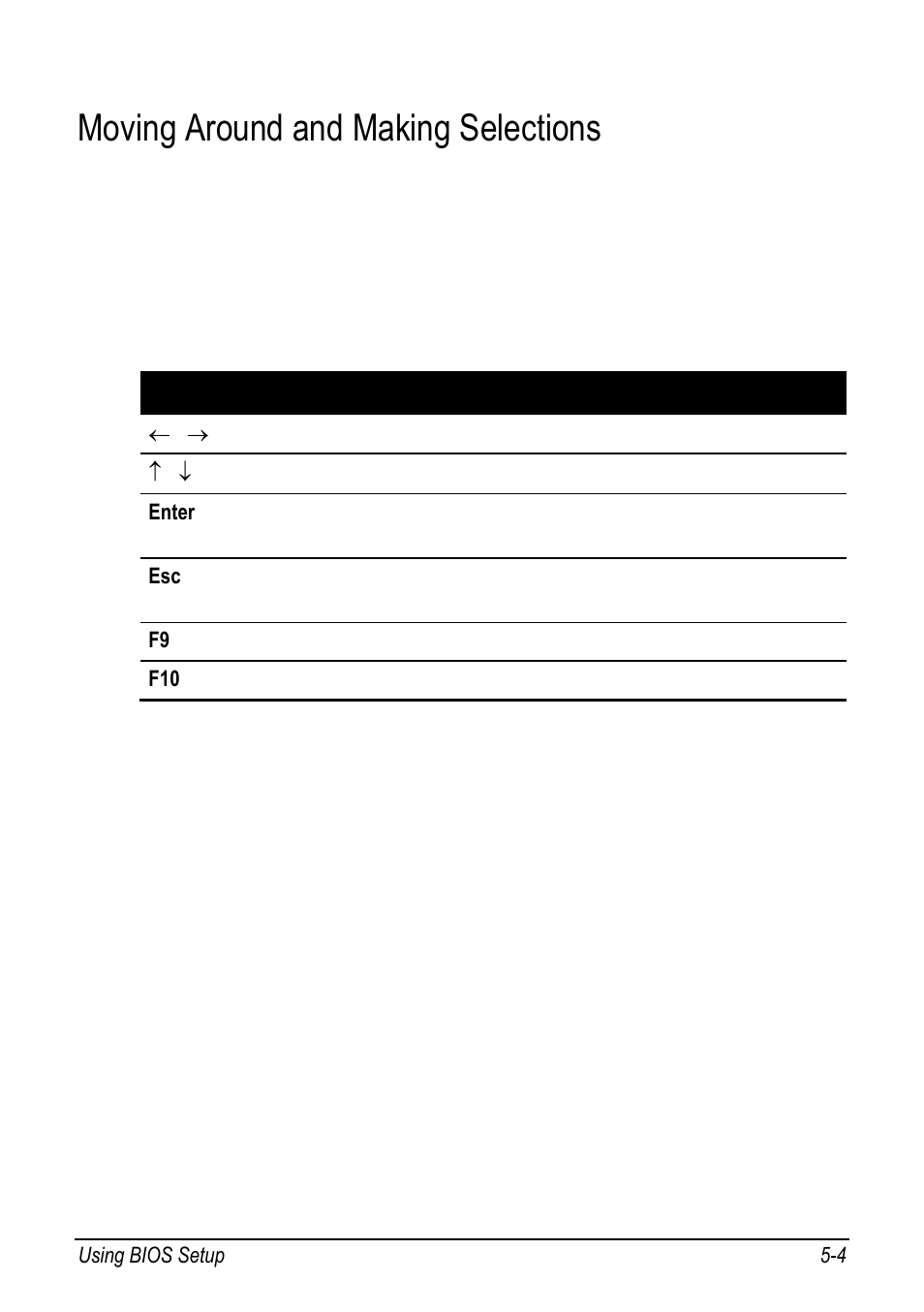 Moving around and making selections, Moving around and making selections -4 | chiliGREEN 9270D User Manual | Page 69 / 109