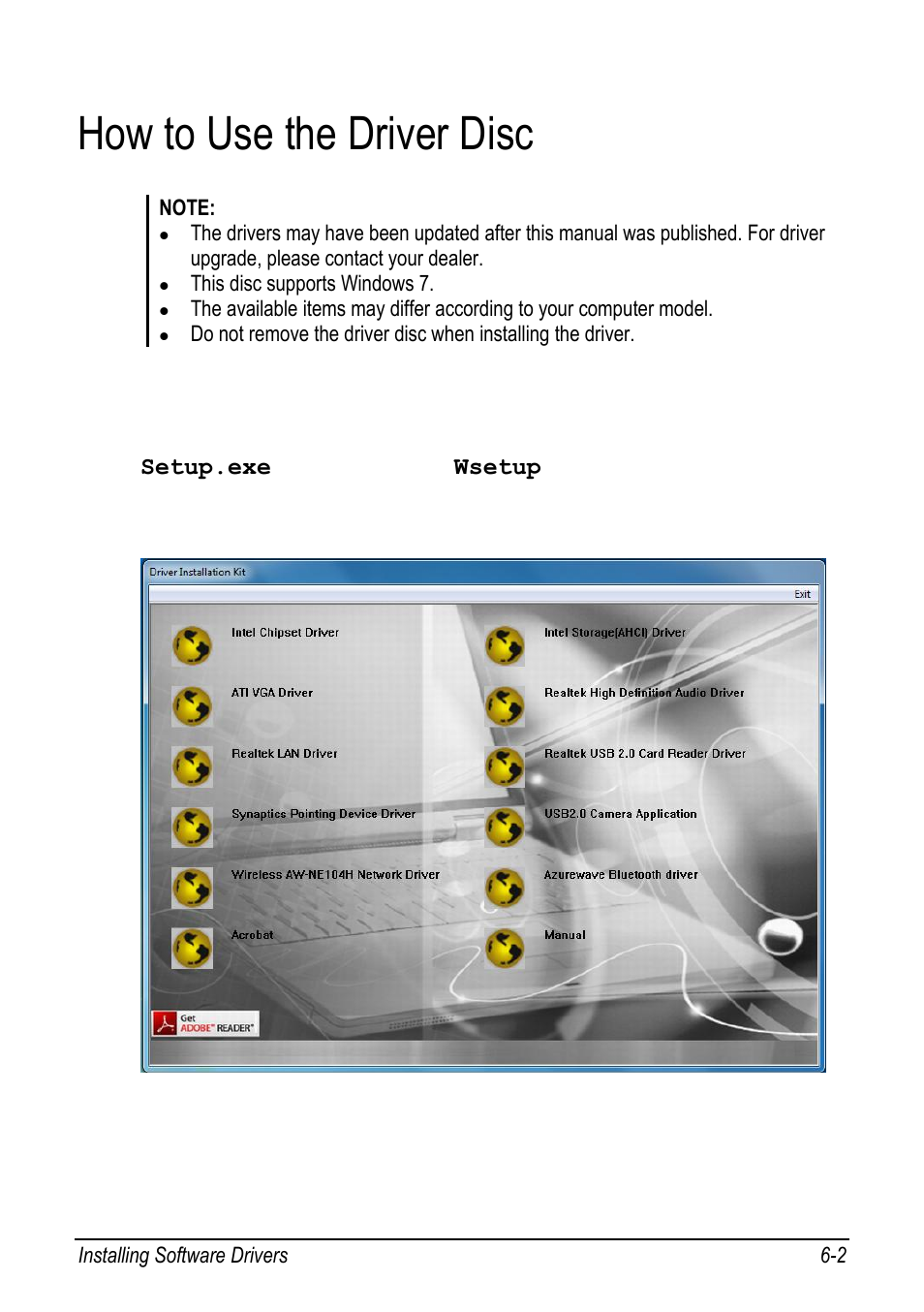 How to use the driver disc, How to use the driver disc -2 | chiliGREEN 9270D User Manual | Page 76 / 109