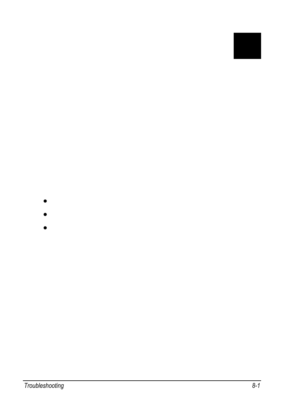 8 troubleshooting, Chapter 8, Troubleshooting -1 | Troubleshooting | chiliGREEN 9270D User Manual | Page 84 / 109